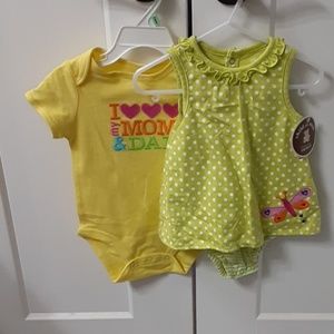 2 NWT Onesie/Dress